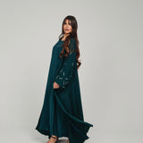 EMBELLISHED SLEEVE            EMERALD GREEN