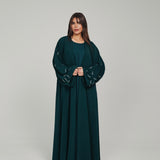 EMBELLISHED SLEEVE            EMERALD GREEN